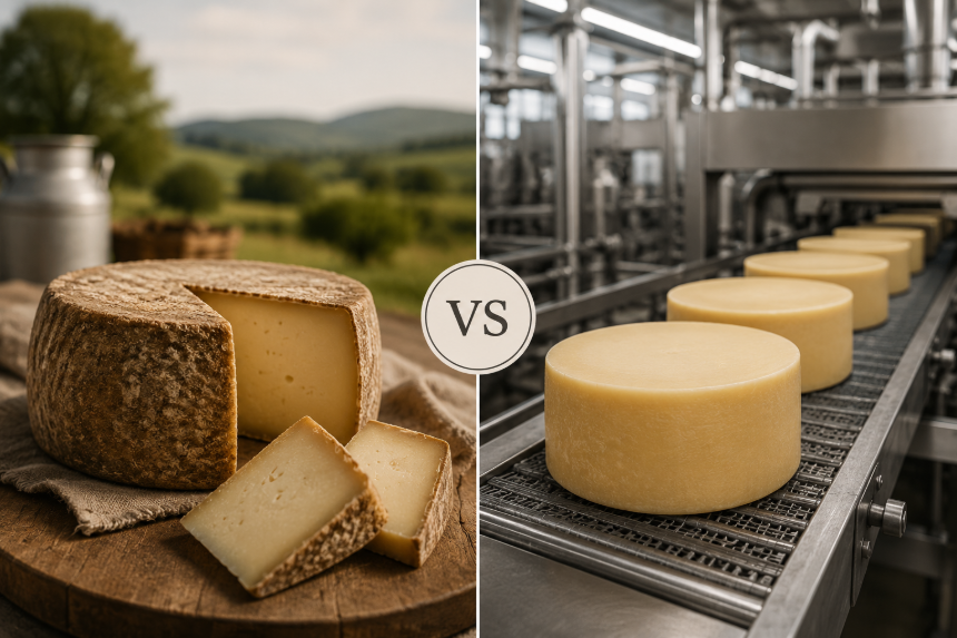 Cómo reconocer un queso artesanal frente a uno industrial